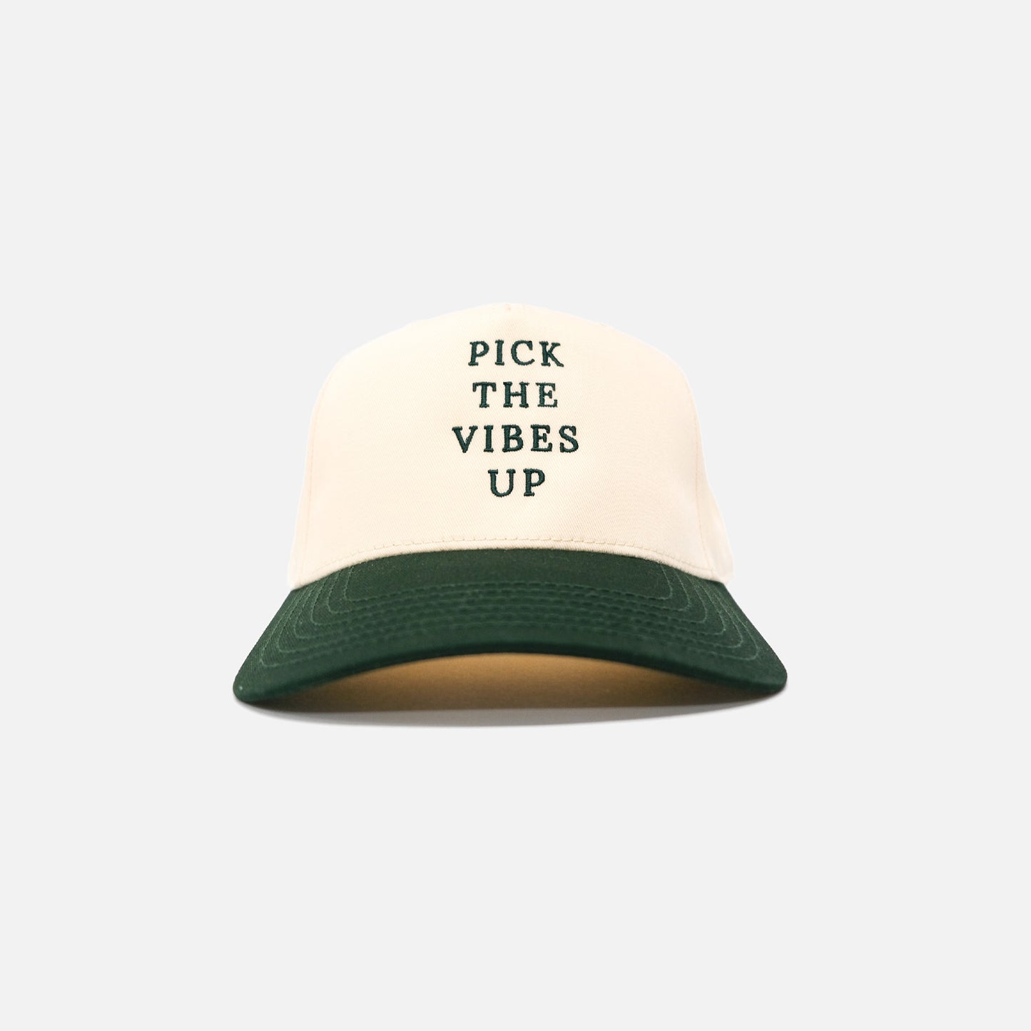 Pick The Vibes Up Green & Natural