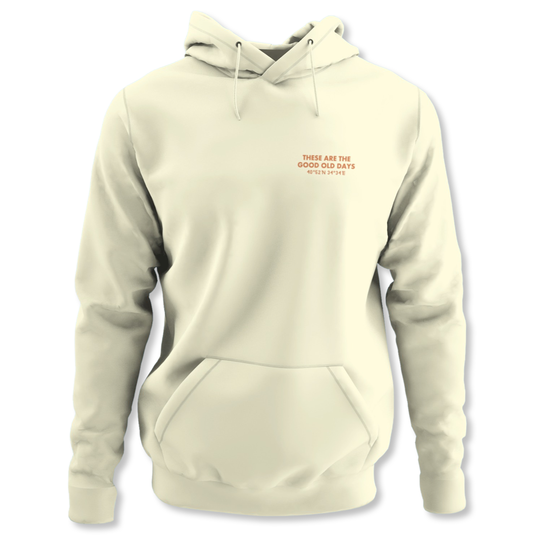 Good Old Days Hoodie Beige & Orange