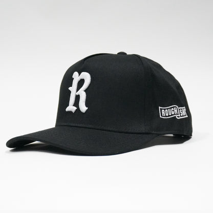 Staple R Black & White Snapback