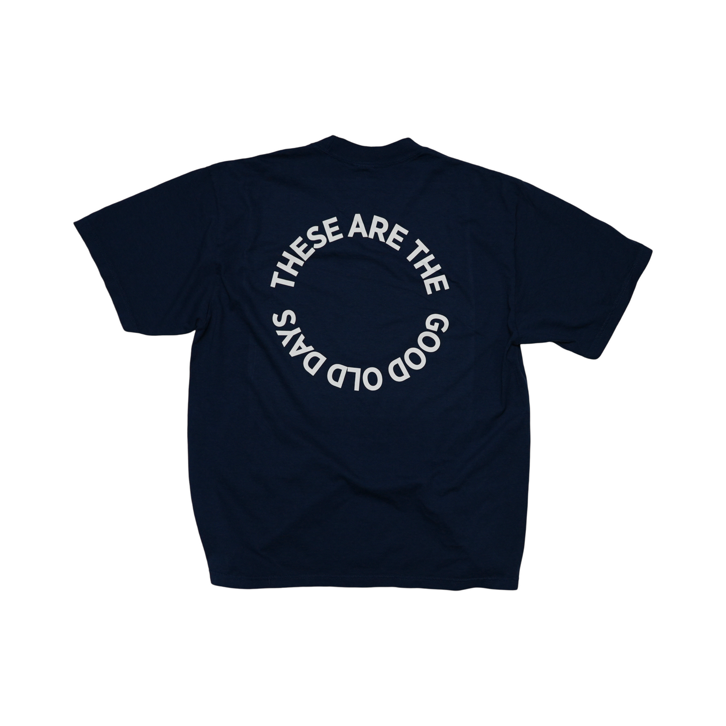 Vintage Navy & White Heavyweight Tee