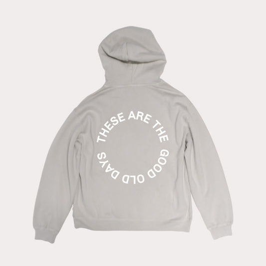 Good Old Days Hoodie Off White & White