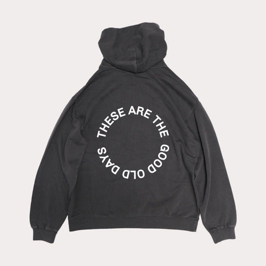 Good Old Days Hoodie Black & White