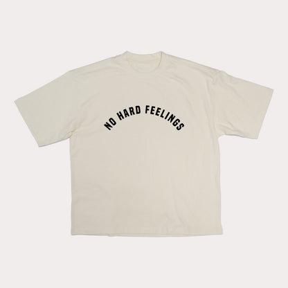 No Hard Feelings T Shirt Off White & Black