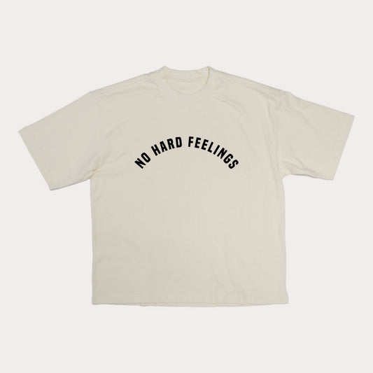 No Hard Feelings T Shirt Off White & Black